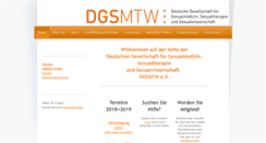 Desktop Screenshot of dgsmtw.de